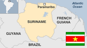 Suriname Map